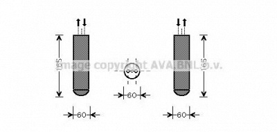 AVA QUALITY COOLING old351 -  Осушитель, кондиционер
